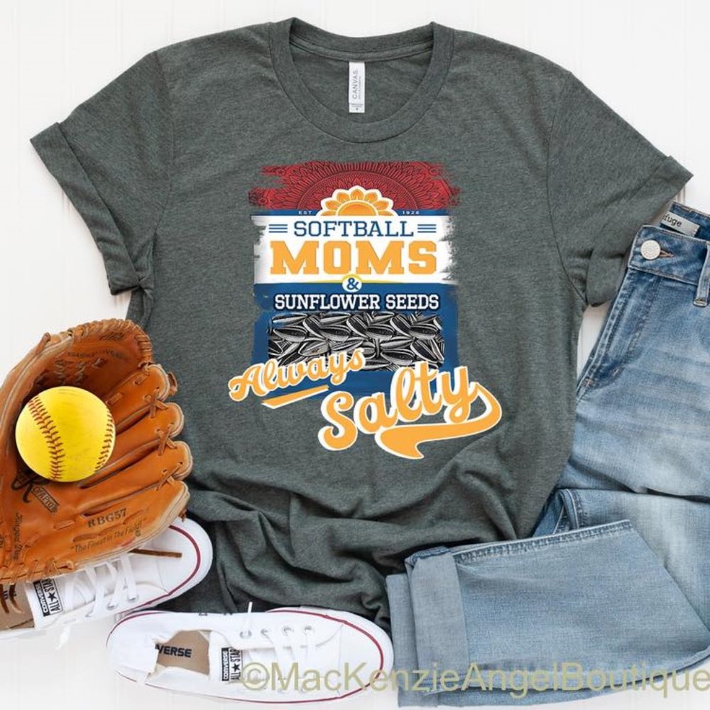 Softball Moms & Sunflower Seeds T-shirt